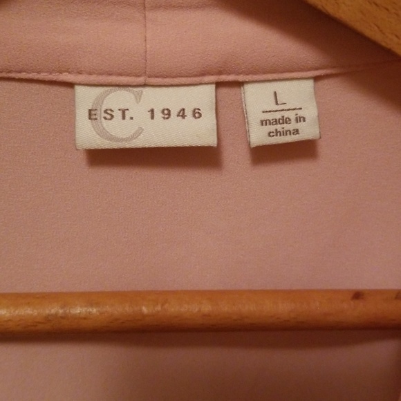 Est 1946 pink jacket with ruched sleeves size L - Picture 2 of 5